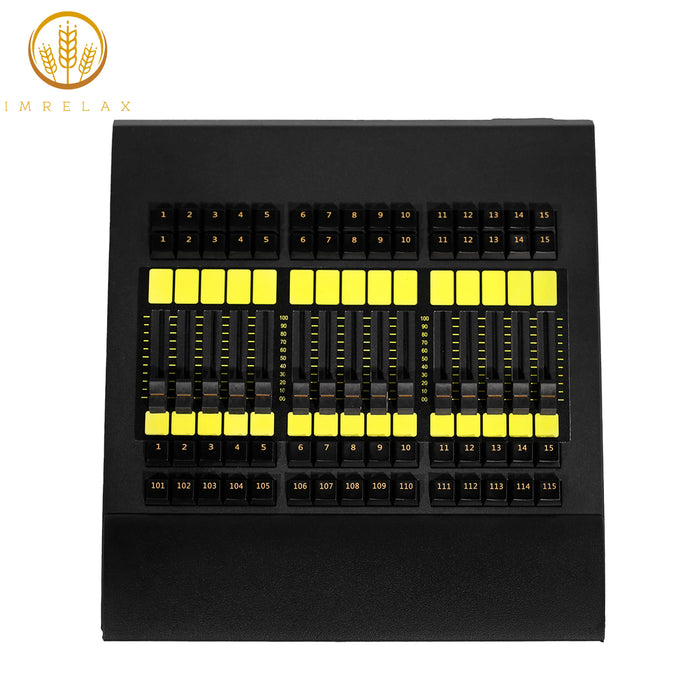 IMRELAX MA2 Fader Wing for DMX Lighting Control 4 DMX Outputs 2048 Channel Support Expandable 15 Independent Program Faders RDM Support Flight Case Included