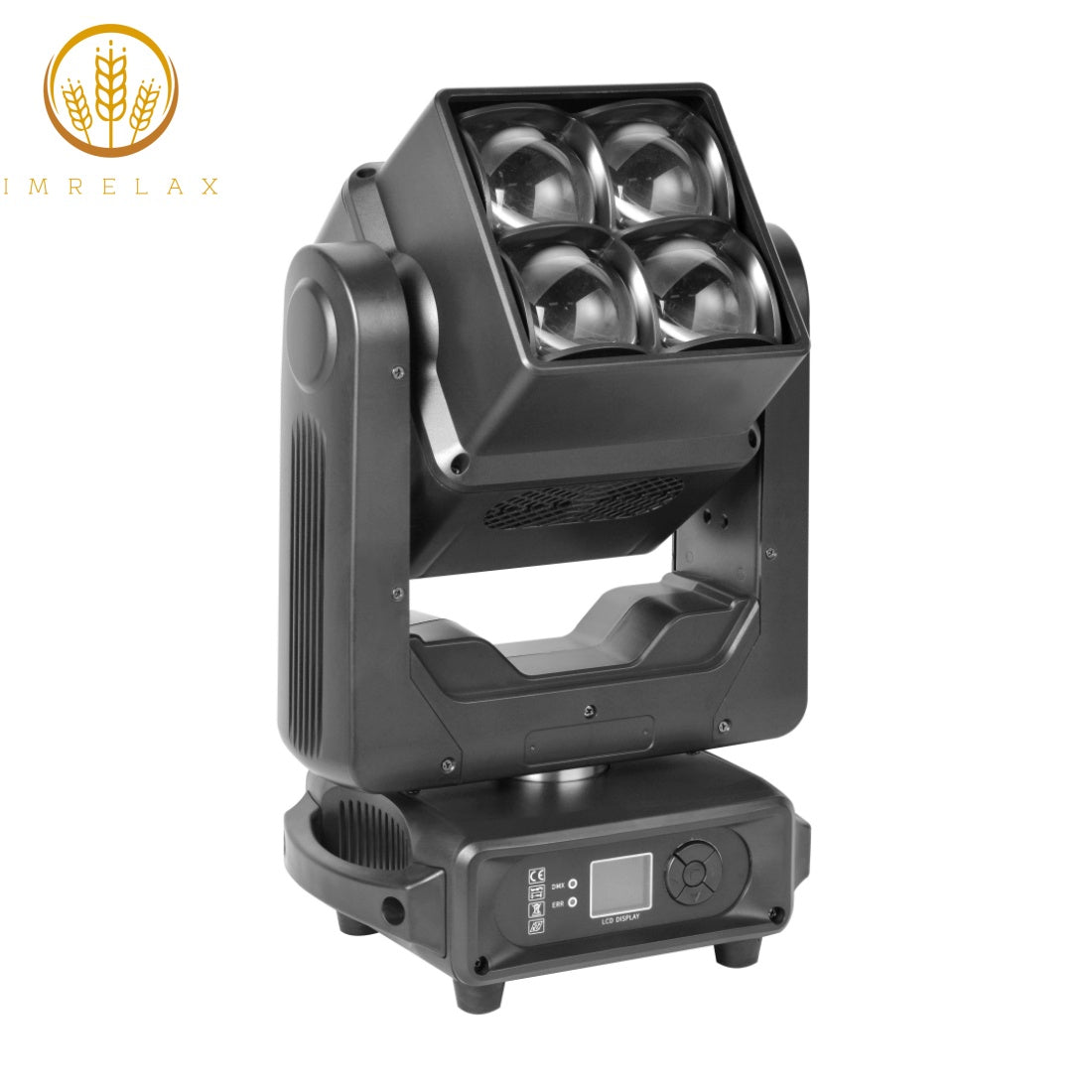 IMRELAX Double Side Moving Head LED Light 4x60W RGBW LED + 9x3535