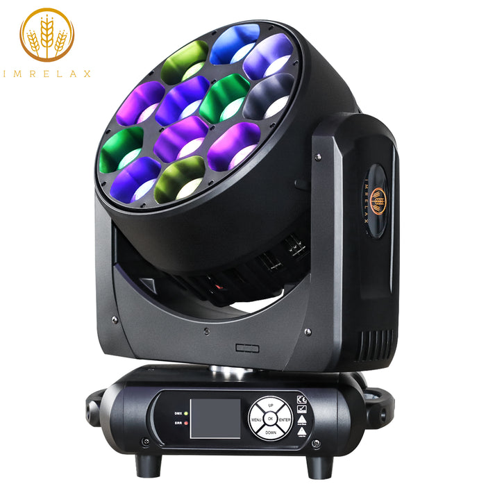 12x40w rgbw led moving head wash beam light for stage and events