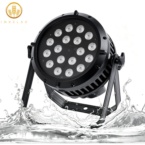 IMRELAX Waterproof 18x15W RGBW 4in1 LED Par Light Outdoor PAR