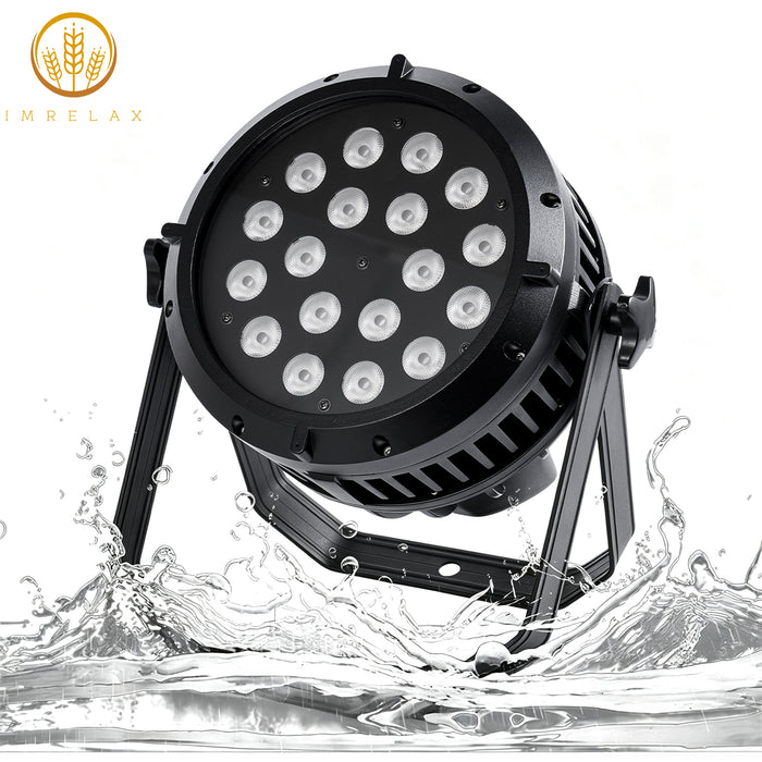 실내/실외용 IMRELAX 방수 18x15W RGBWA 5in1 LED 동위