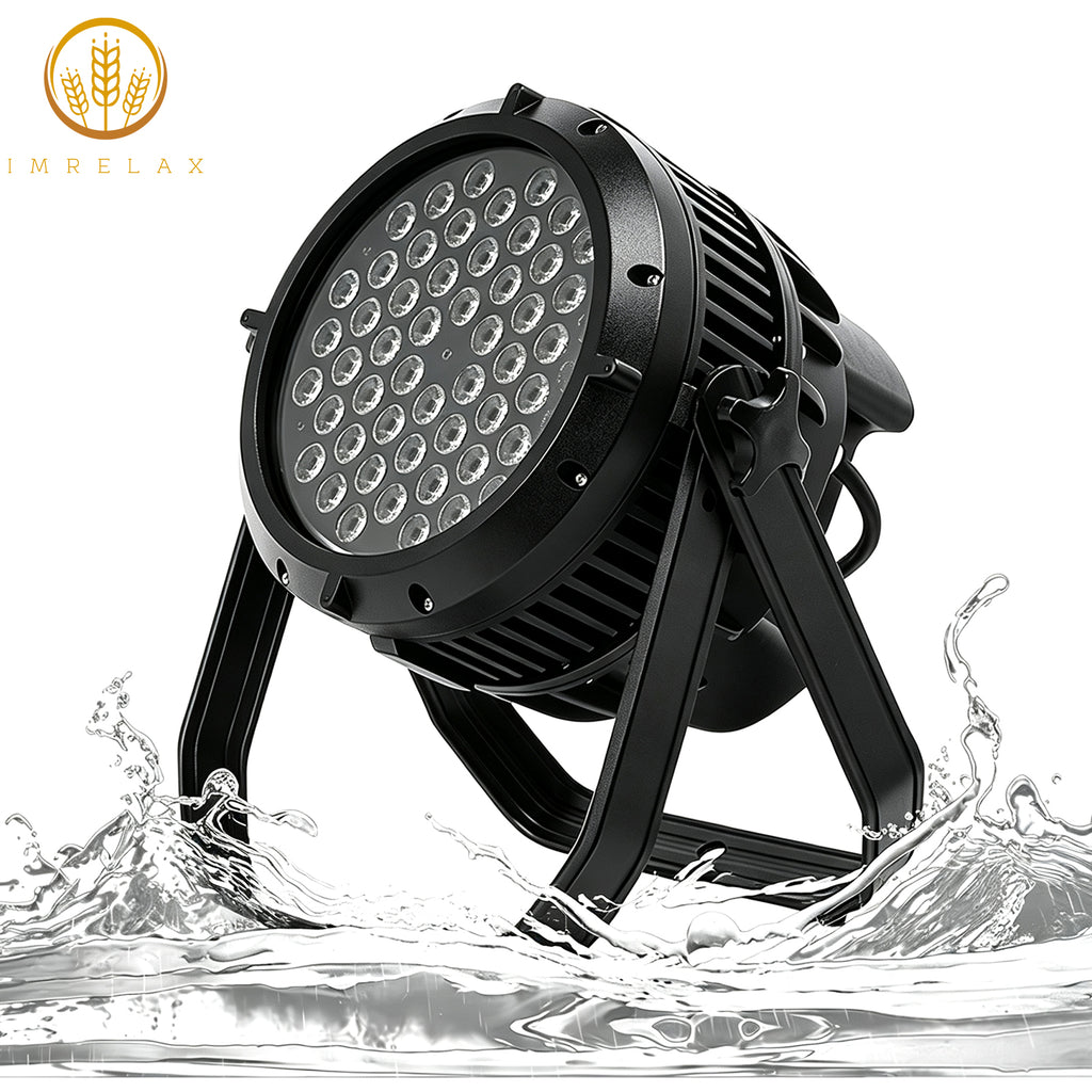 IMRELAX 54x3W RGBW LED Par Light IP68 Waterproof Stage Lighting