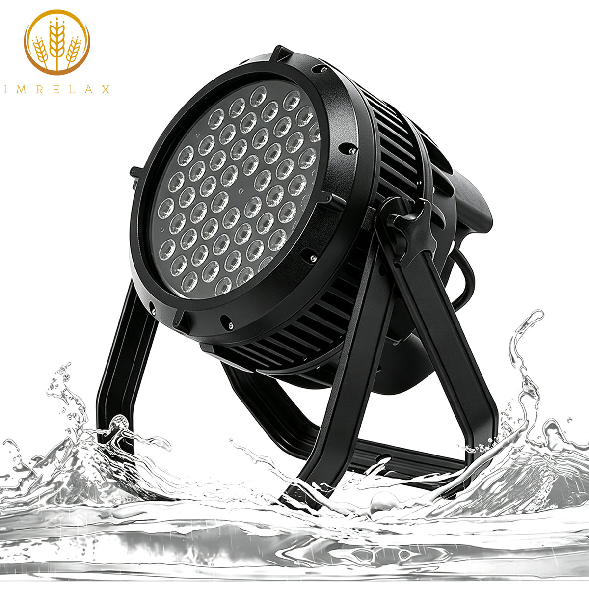 IMRELAX 54x3W RGBW LED Par Light IP68 Waterproof Stage Lighting