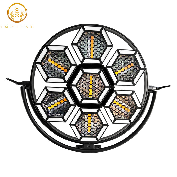 IMRELAX Vintage Stage Light with 168 RGB LED & 7x60W Warm White COBs Wash Strobe DMX512 Lighting for DJ Party Theater Concert