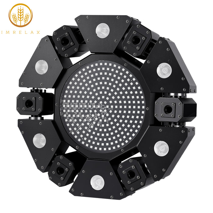 IMRELAX Disco Laser Light Beam Strobe Infinite Rotation Mini DJ Light for Party Bar Nightclub