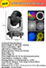 rotating glass gobo zoom beam moving head light
