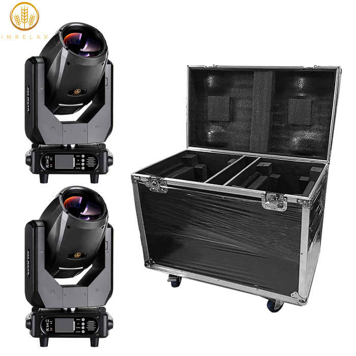 IMRELAX Beam 250W Moving Head Light Fixture Double Prisms Super Bright Stage DJ Light for Disco Club Wedding Gig Event Lighting