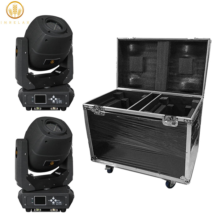 IMRELAX 230W LED Beam Spot Zoom Moving Head Light RGBW Stage Lighting Fixture for Event Expo Church Sets