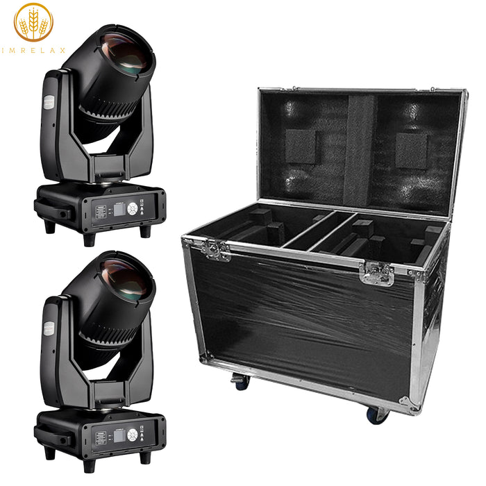 IMRELAX Outdoor 380W Beam Moving Head Light Waterproof IP65 Sky Beam Spotlight High Brightness Searchlight for Outdoor Stage Events Music Festival