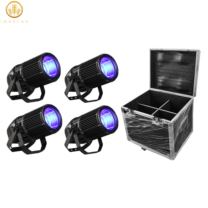 IMRELAX 260W RGBW COB LED Zoom Spotlight Outdoor Waterproof Wash/Blinder Par Light for Stage Lighting