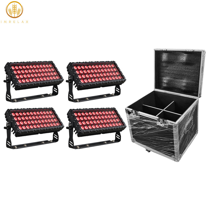 IMRELAX Waterproof 48x8W RGBW LED Wash Light Spotlight Up Lighting Floodlight Outdoor Wash Fixture