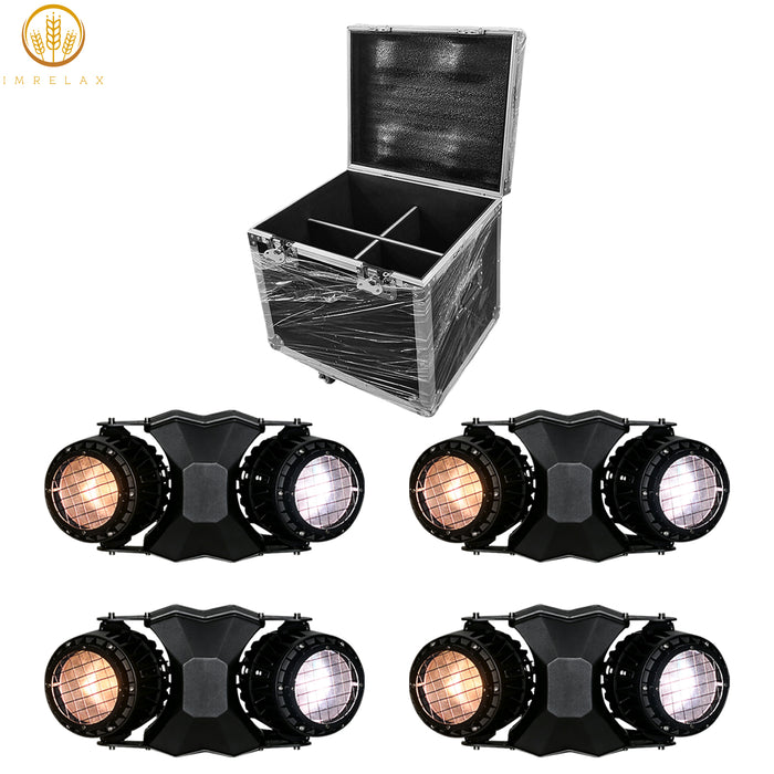 IMRELAX IP68 Outdoor 2x150W COB LED Audience Blinder Light Warm White Cold White Wash Light Waterproof Spotlight