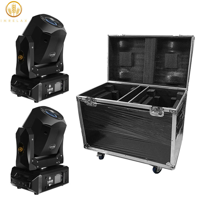 IMRELAX 90W LED Spot Moving Head Light 14 Gobos 8 Colors Mini DJ Party Light Sound Activated Auto Run Spotlight for Small Stage Gigs Bar Club Parties Birthday Disco
