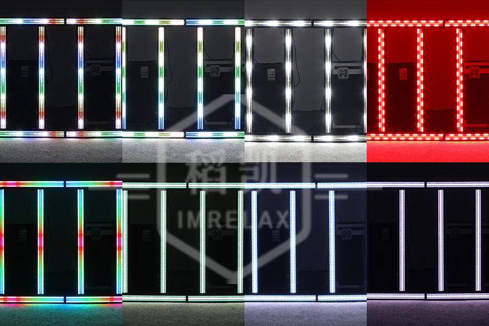 IMRELAX LED Strobe Light DJ Blinder Wash Light Strip Soundaktiviertes Bühnenlicht für Bar Gigs/Nachtclub