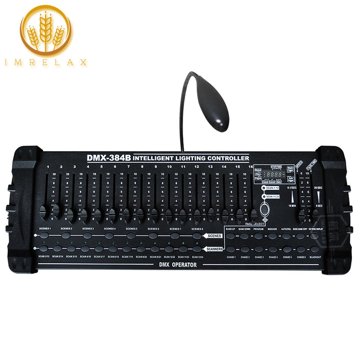 Controller DMX IMRELAX 384 canali Pannello operatore DMX512 Console di controllo MIDI Utilizzo per l'editing di luci di nebbia/palcoscenico