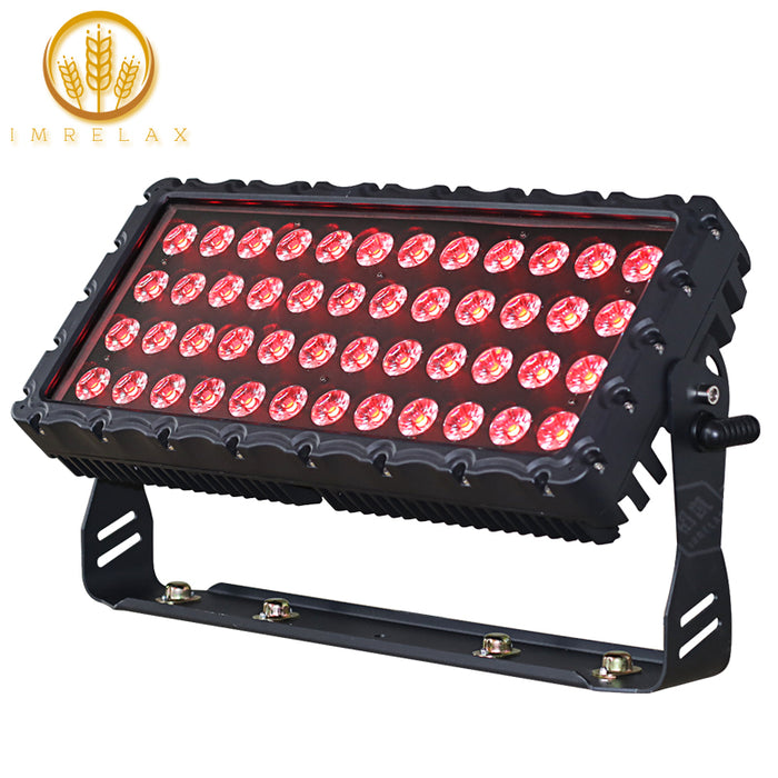 IMRELAX Impermeable 48x8W RGBW LED Wash Light Spotlight Up Lighting Reflector Outdoor Wash Fixture