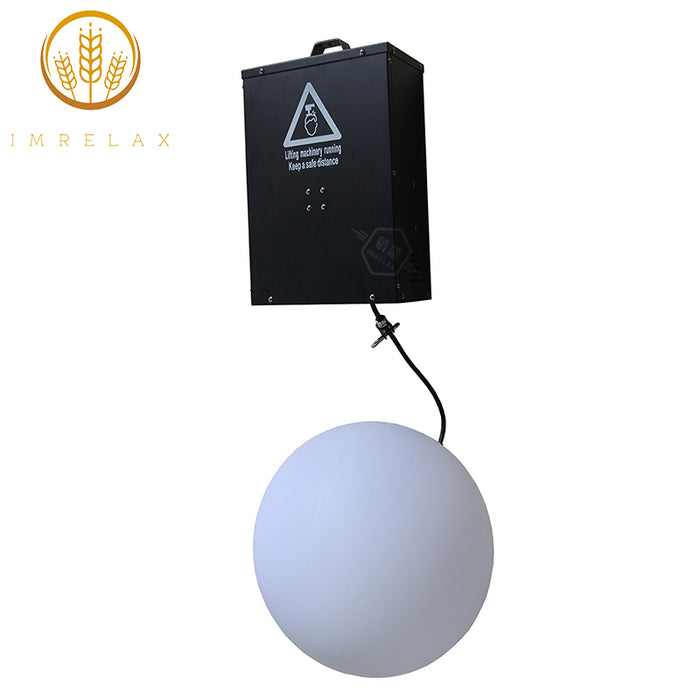 Bola de elevação IMRELAX 120 W RGB 3D para cima e para baixo, efeito de onda moderno, luz cinética colorida, controle DMX, bola de elevação