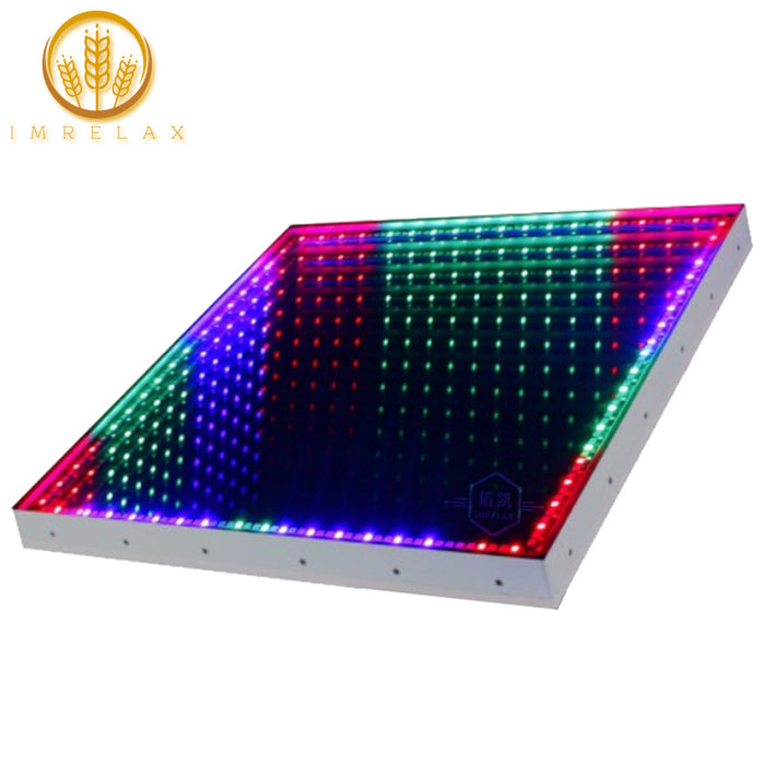 IMRELAX Dance Floor Light Up Stage Effect Light 3D Time Tunnel RGB LED Light