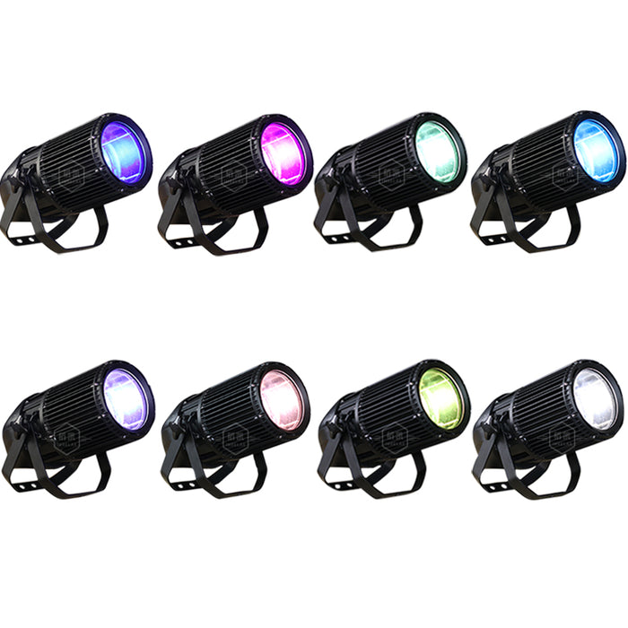 IMRELAX 260W RGBW COB LED Par with Zoom Outdoor Waterproof Wash Spotlight Stage Light LED Wash Par Light