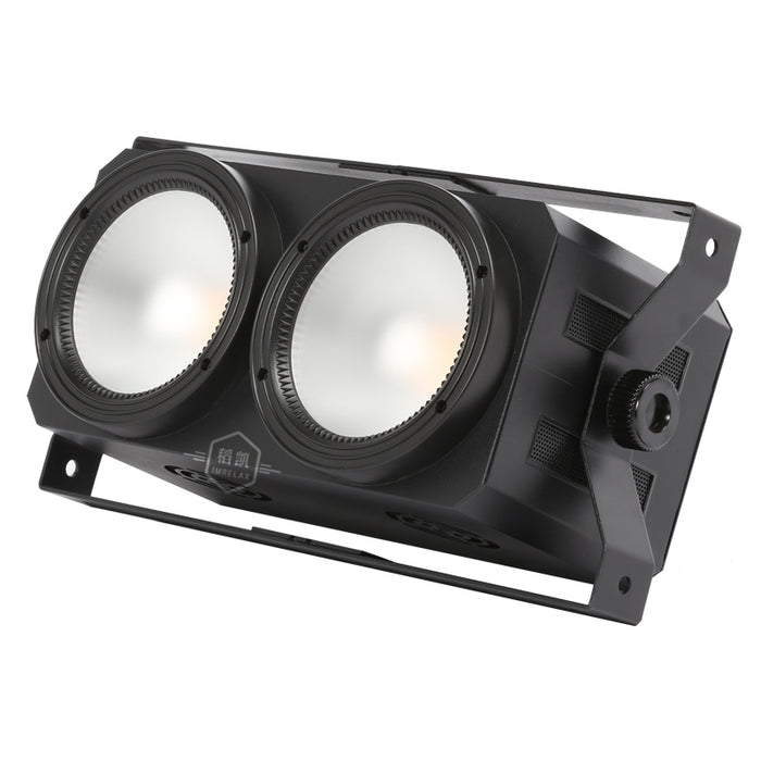 IMRELAX 2x100W LED COB パー ライト コールド & ウォーム ホワイト スポットライト ウォッシュ オーディエンス ブラインダー