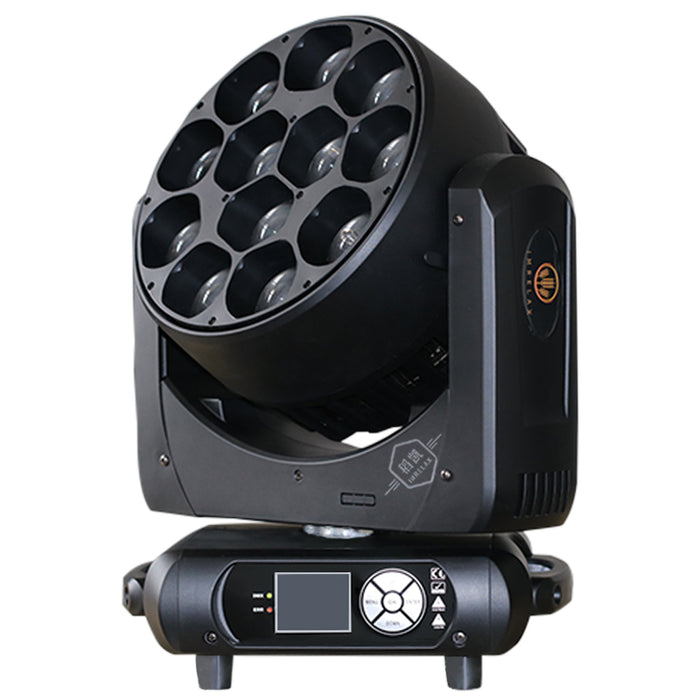 IMRELAX 12x40W RGBW 4in1 LED Zoom Beam Wash Moving Head Light für mittlere/große Bühnen