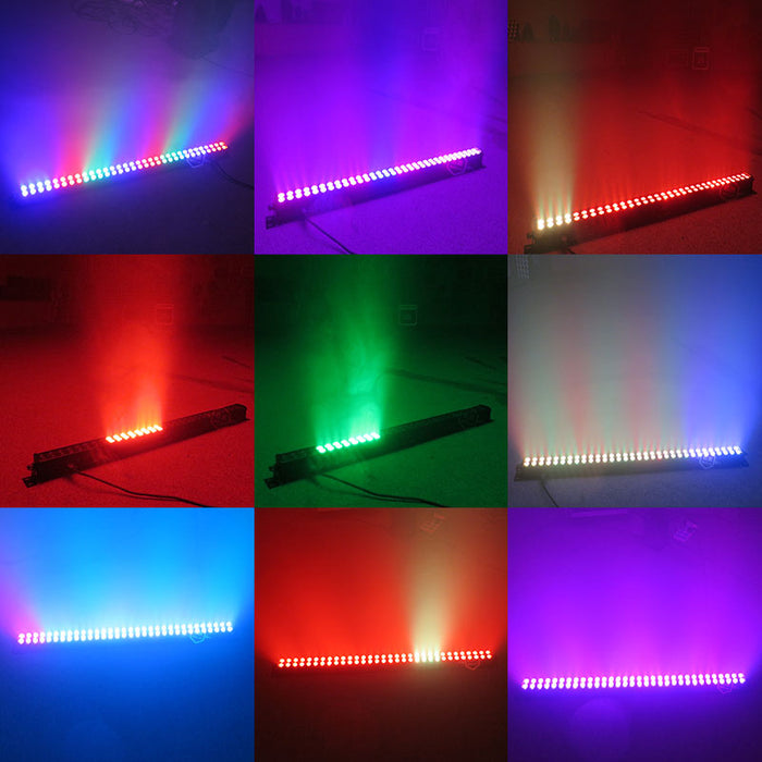 IMRELAX RGB LED Wash Light Bar with Strobe Effect Wall Washer Light Strip Uplighting