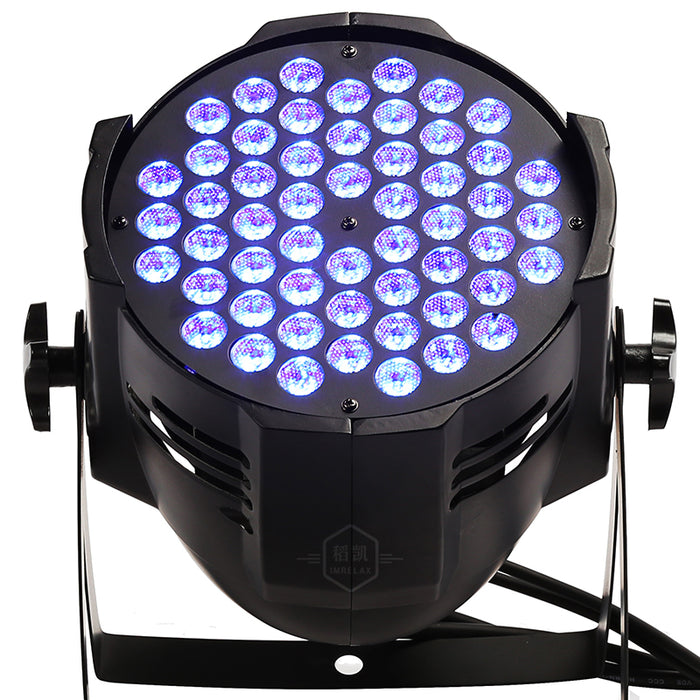 IMRELAX LED Par 54x3W RGBW LED Wash Light Fuente de alimentación grande Uplight