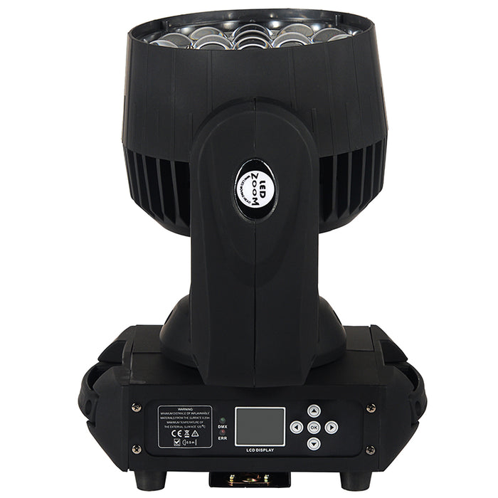 IMRELAX 19x15W RGBW 4in1 LED Zoom Wash Moving Head Light Fixture