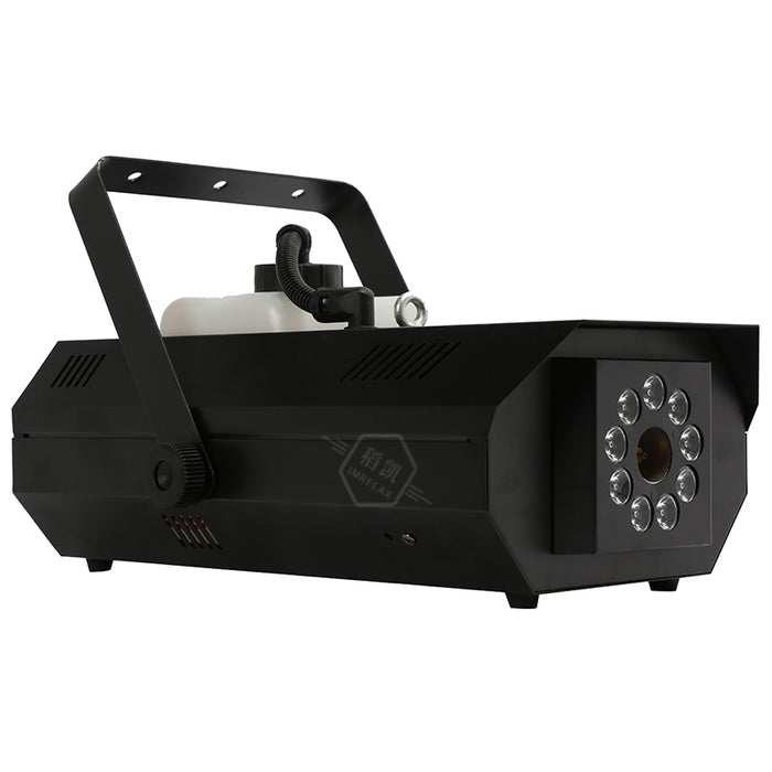 Machine à brouillard de scène IMRELAX 1200W avec effet de scène de contrôle DMX pour machine à fumée RGB 3in1 LED pour Halloween