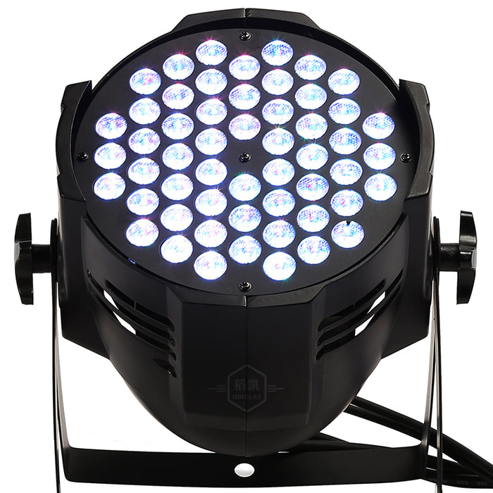 IMRELAX LED Par 54x3W RGBW LED Wash Light Grande alimentation Uplight