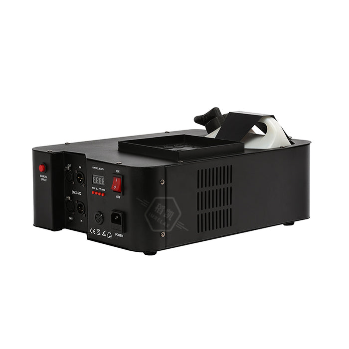 IMRELAX 1500W 안개 기계 RGB 3in1 LED 연기 제조기 Pyro 수직 DMX 오일베이스 무대 효과 Fogger
