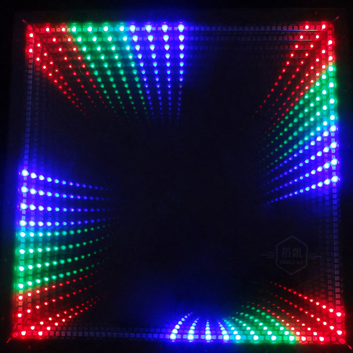 IMRELAX Dance Floor Light Up Luz de efeito de palco 3D Time Tunnel RGB LED Light