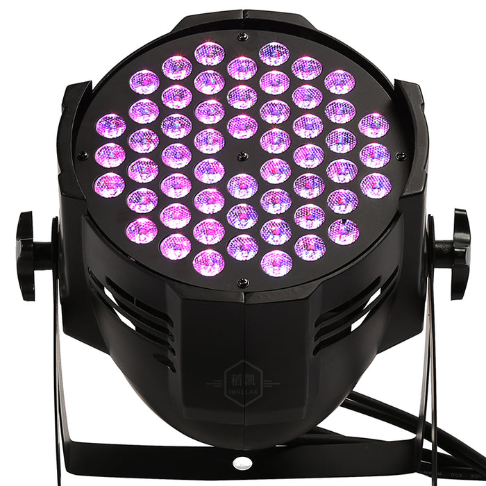 IMRELAX LED Par 54x3W RGBW LED Wash Light Alimentatore grande Uplight