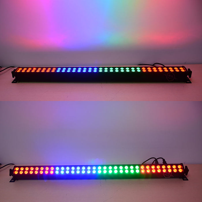 IMRELAX RGB LED Wash Light Bar con efecto estroboscópico Wall Washer Light Strip Uplighting