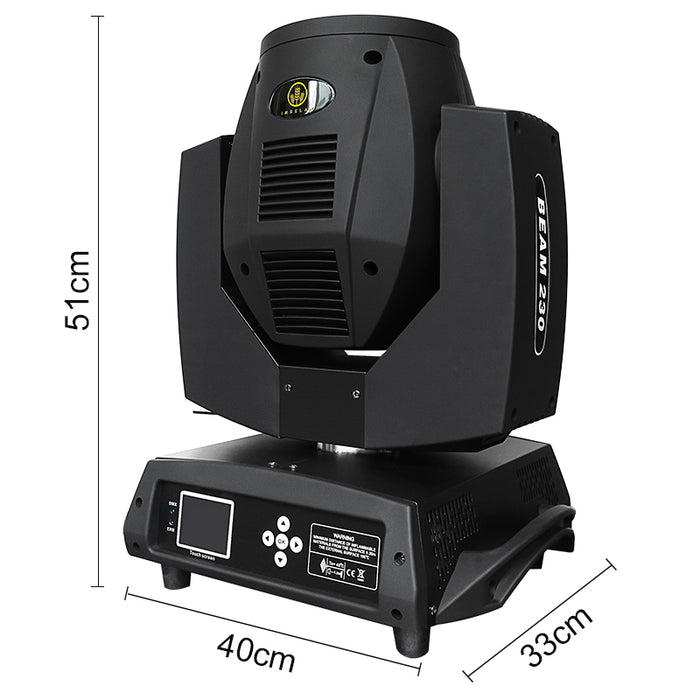IMRELAX シャーピービーム 230W 7R Gクランプベース付きムービングヘッド照明器具