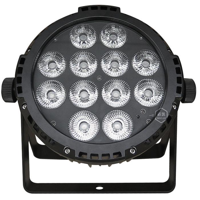 IMRELAX Exterior Impermeable Recargable DMX Inalámbrico 12x18W RGBWA+UV LED Par Light