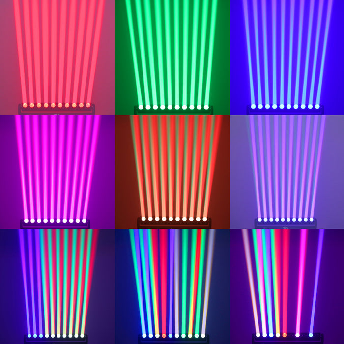 Barre lumineuse de lavage/faisceau IMRELAX 10x40W RGBW 4in1 avec inclinaison LED luminaire à faisceau linéaire contrôle DMX lumière de scène à tête mobile