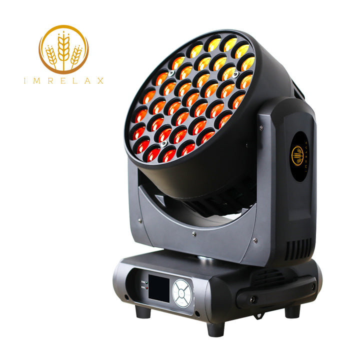 IMRELAX LED 37x15W RGBW Wash Zoom Moving Head для средних и больших сцен